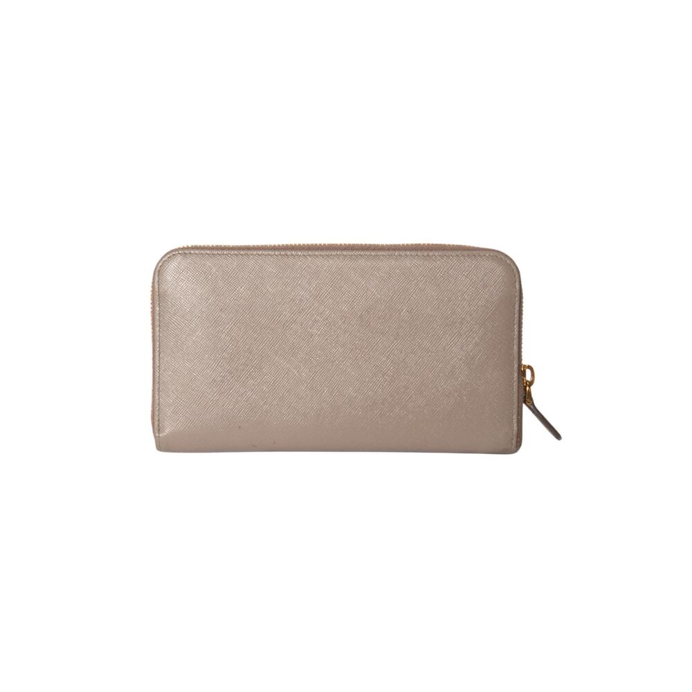 PRADA Beige Saffiano Leather Large Wallet - Picture 2 of 3